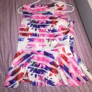 Floral Peplum Blouse